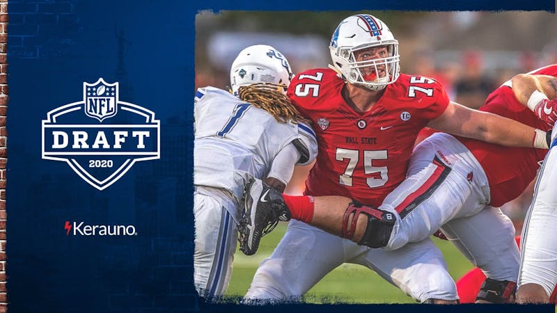 Former Ball State offensive guard Danny Pinter will not have far to travel as he begins his journey in the NFL.