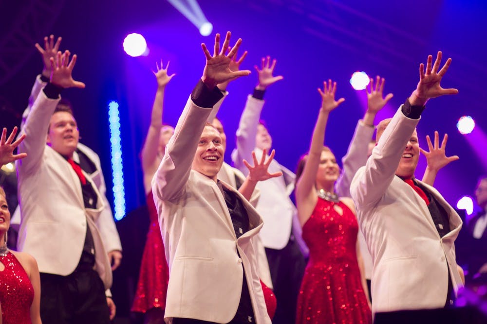 The University Singers Spectacular Show on Friday, April 10th, 2015 at Emens Auditorium. DN PHOTO JESSICA LYLE