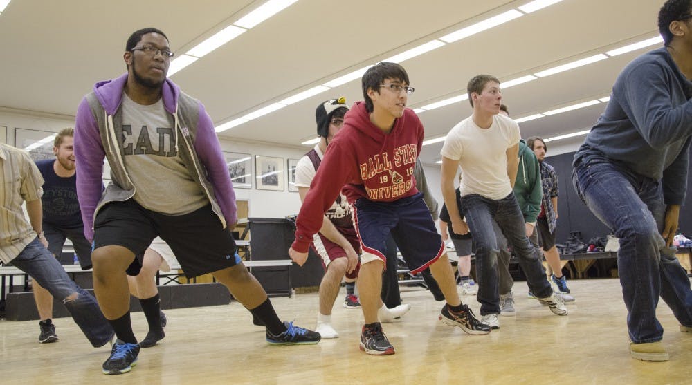 Note to Self practices showcase choreography Jan. 22 in the Hargreaves Music Building. DN PHOTO COREY OHLENKAMP