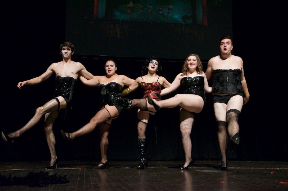 <p>Students performing in the Rocky Horror Picture Show will be performing on Oct. 31 at 11 p.m. at Emens Auditorium. Doors open at 10 p.m. <em>DN PHOTO REAGAN ALLEN</em></p>