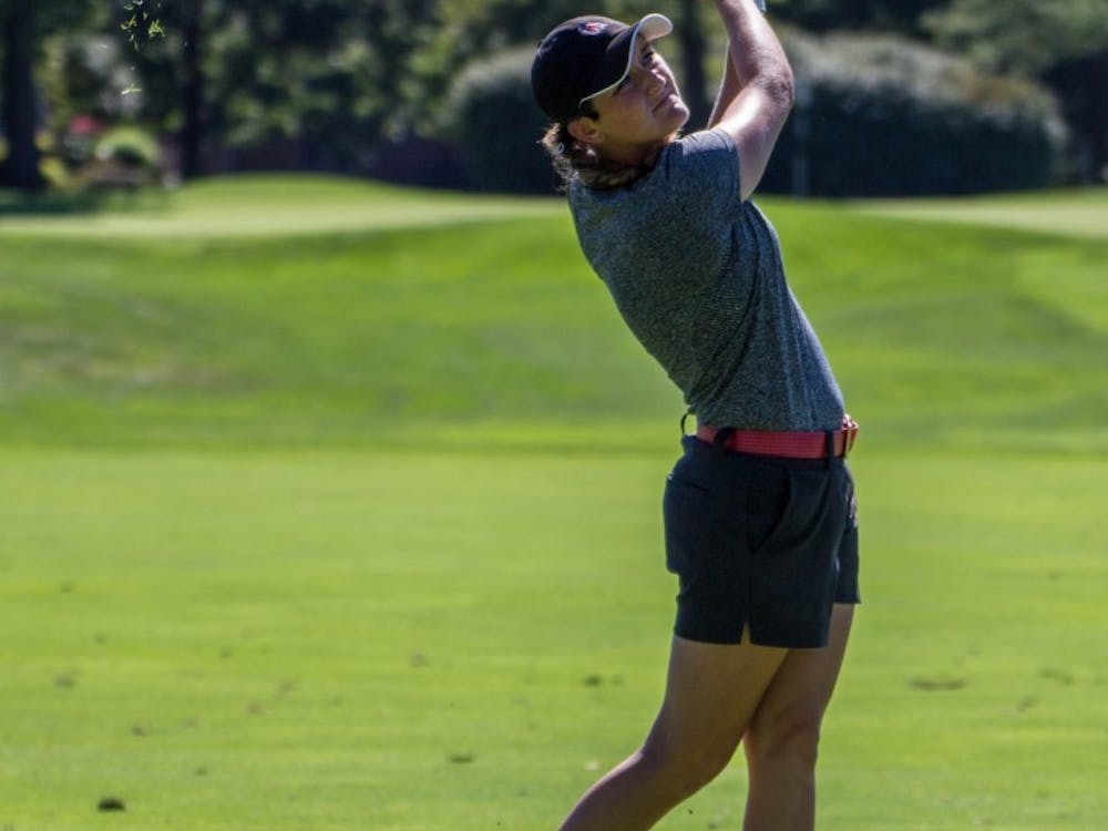 Allison Lindley tied for 29th on the opening day of the Cardinal Classic at the Player’s Club on Sept. 19. The Ball State women’s golf team played its way into fourth place behind defending champion Eastern Kentucky and Toledo and Western Michigan in a tie for second. Grace Ramey, DN File