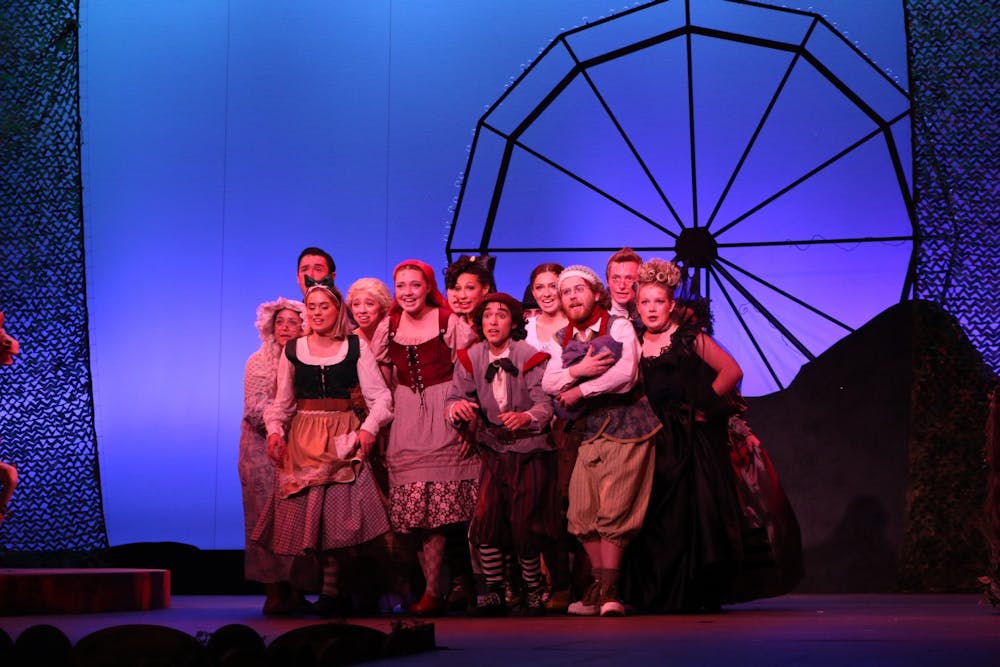 <p>The cast of Into the Woods perform in Into The Woods at University Theater, Nov. 3, Olivia Ground, DN</p>
