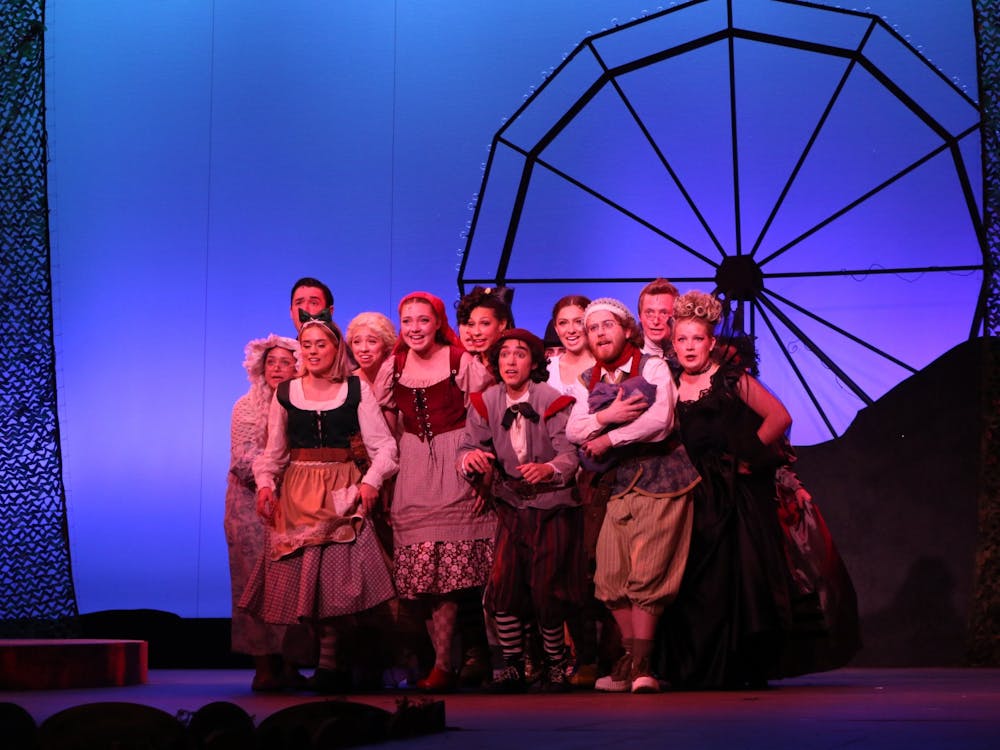 The cast of Into the Woods perform in Into The Woods at University Theater, Nov. 3, Olivia Ground, DN