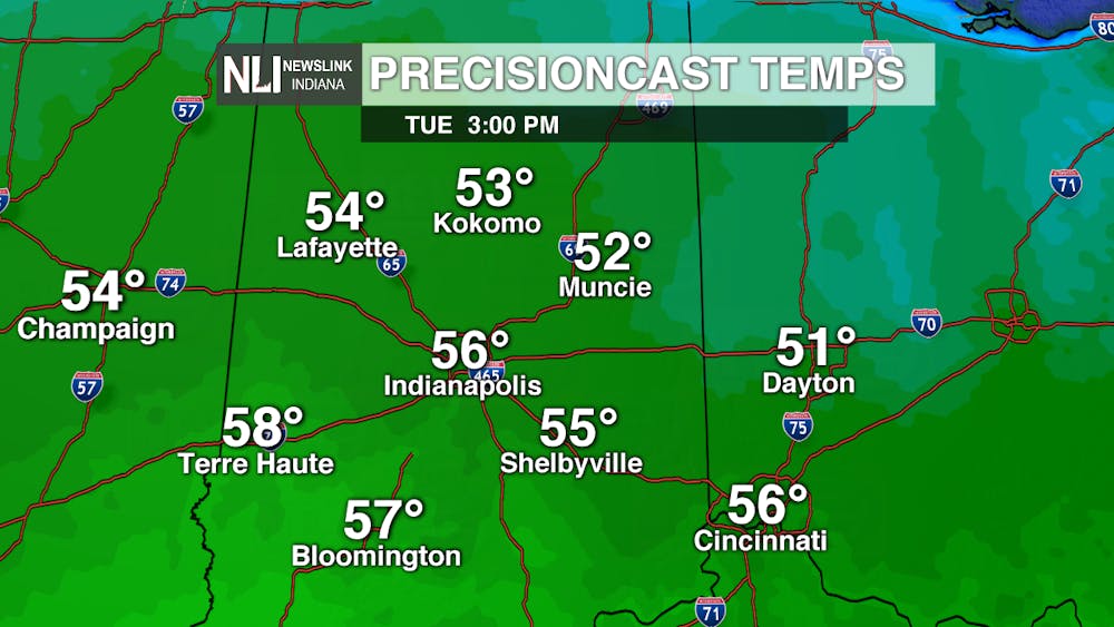 Warmer and mostly dry Tuesday
