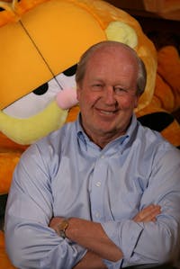 Jim Davis studied art and business at Ball State. After graduating, he created the popular comic strip Garfield, which is now seen in more than 2,100 newspapers nationwide. Photo Courtesy M Magazine, The Star Press