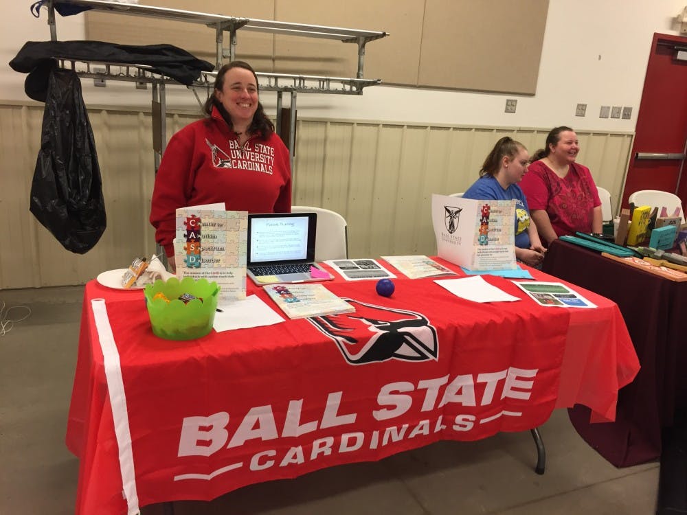 Jennifer Cullen represented Ball State University’s Center for Autism. // Photo by Logan Hancock