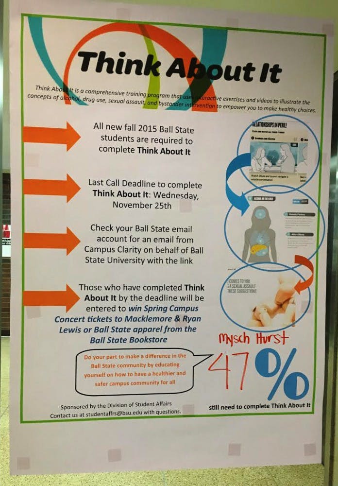 A lower percentage of students are participating in the mandatory program for freshmen, Think About It.&nbsp;DN PHOTO MICHELLE KAUFMAN