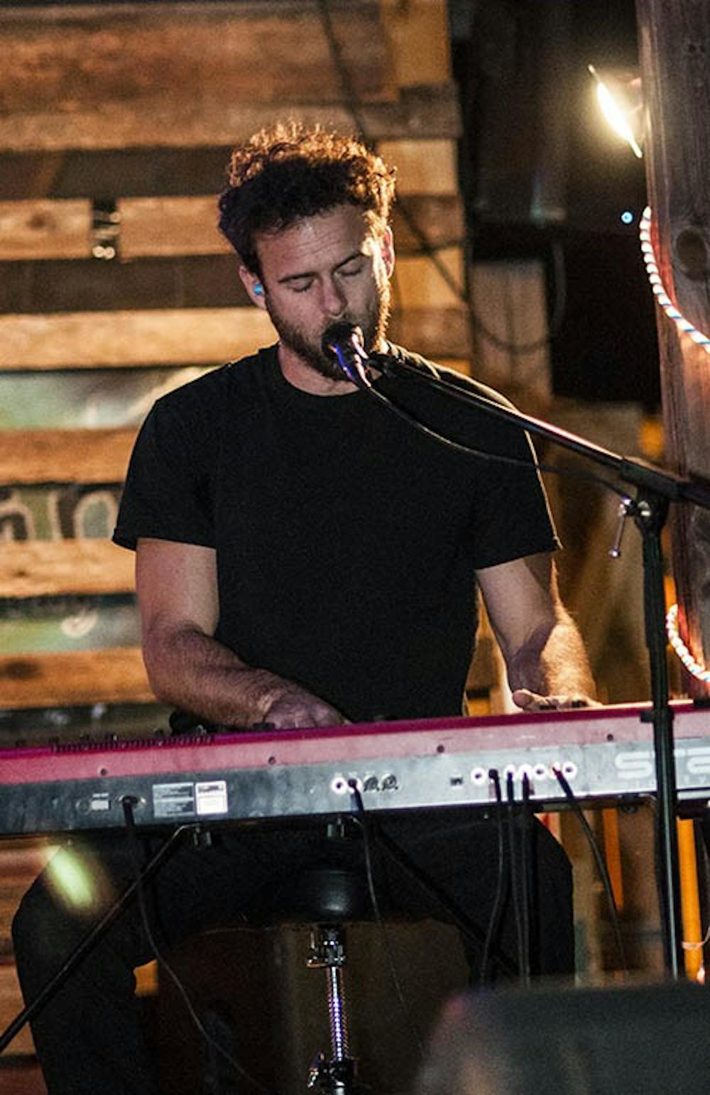 Mutts keyboardist Mike Maimone sings during one of their songs on Sept. 14. DN PHOTO JONATHAN MIKSANEK