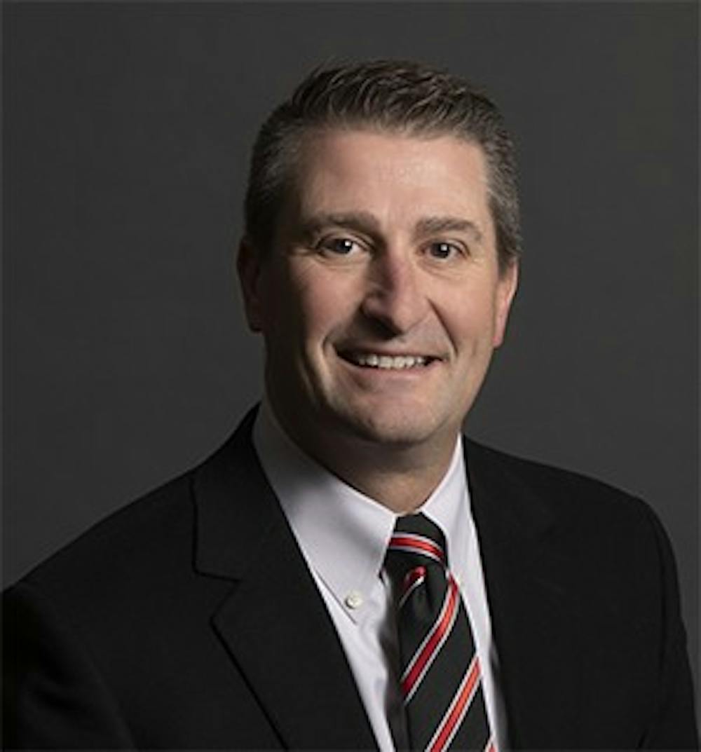 <p>Mark Hardwick was appointed to Ball State's Board of Trustees by Indiana Gov. Eric Holcomb in December 2019. The executive vice president, COO and CFO of Muncie's First Merchants Corporation will serve on the board until December 2023. <strong>Ball State University, Photo Courtesy</strong></p>