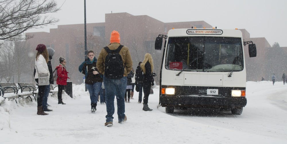 <p>The Blue Loop has extended their hours for students to get on to&nbsp;and from campus. The loop will run 8:40 a.m. until 9:30 p.m. Monday through Thursday and until 4:20 p.m. on Fridays.<em> DN FILE PHOTO BREANNA DAUGHERTY</em></p>