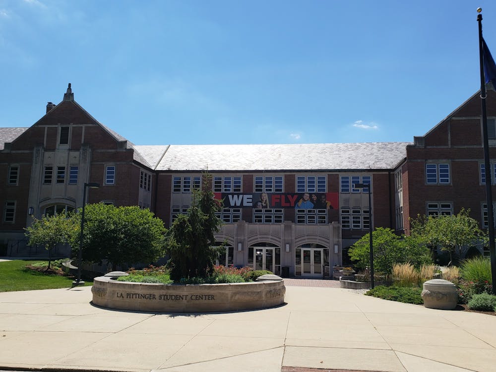 <p>The L.A. Pittinger Student Center has a dining hall, parking services, and other necessities for students and faculty alike.</p>