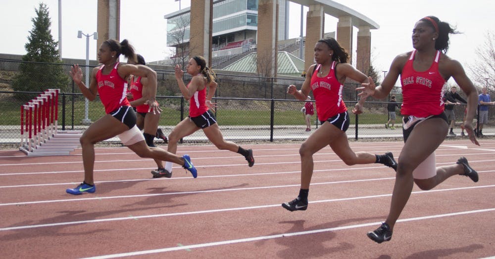 <p>The Ball State track team took on IPFW last season on April 11 at the University Track. The Cardinals recorded 12 career-best performances Saturday in the team’s 2017 indoor season opener against Western Michigan. <em>Emma Rogers // DN File</em></p>