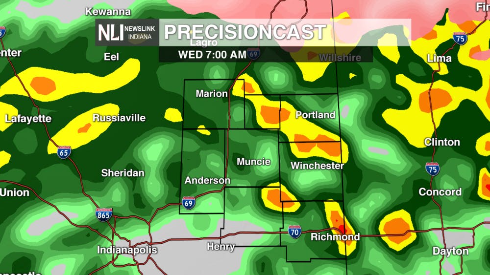 Photo courtesy of the NewsLink Indiana weather team.