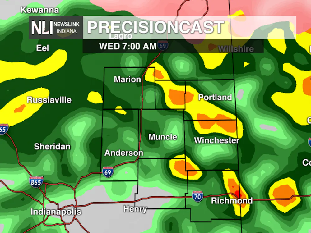 Photo courtesy of the NewsLink Indiana weather team.