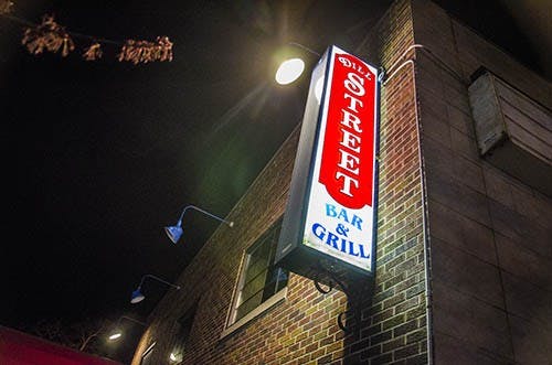 he Dill Street Bar and Grill sits empty Monday night across from Greek’s Pizza. The bar intends to move to the building that formerly housed CBX Bookstore and will keep the Dill Street name. DN PHOTO JONATHAN MIKSANEK
