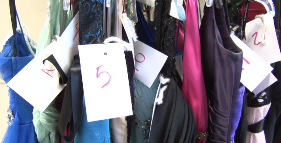 Over 100 dresses have been collected by a group of Ball State Students. On March 22 and 23, the dresses will be donated to Muncie Central students. Camille Breck, DN