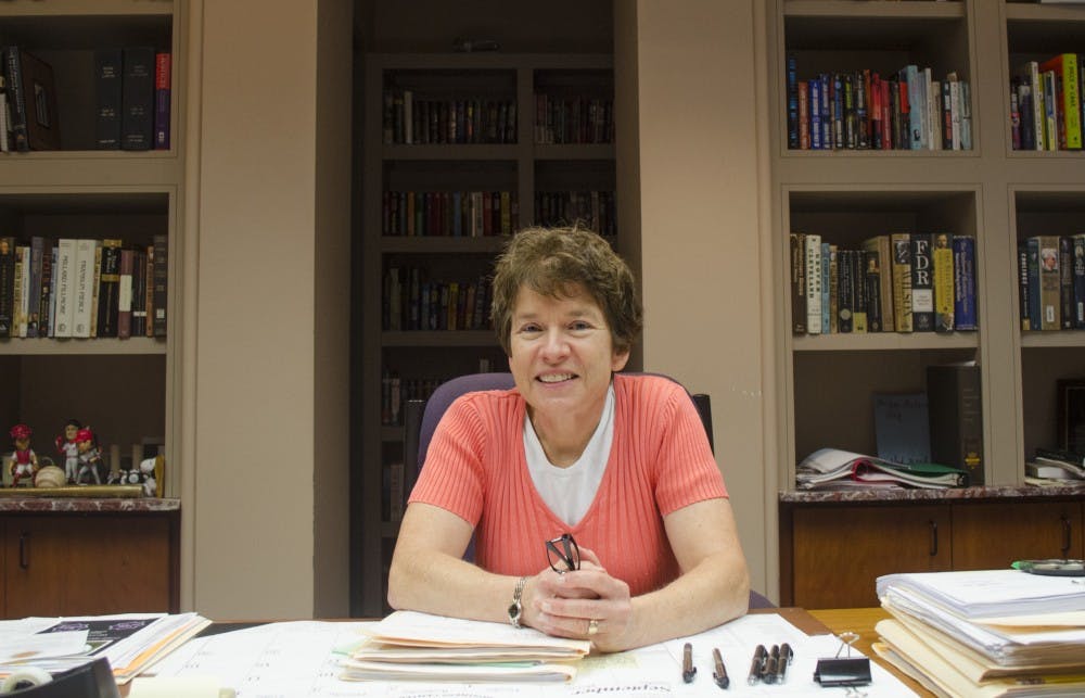 <p>Delaware County Circuit Court 1 Judge Marianne Vorhees didn't consider going to law school until she came to Ball State. Judge Vorhees went on to graduate with her law degree from the University of Notre Dame Law School. <em>DN PHOTO BREANNA DAUGHERTY</em></p>