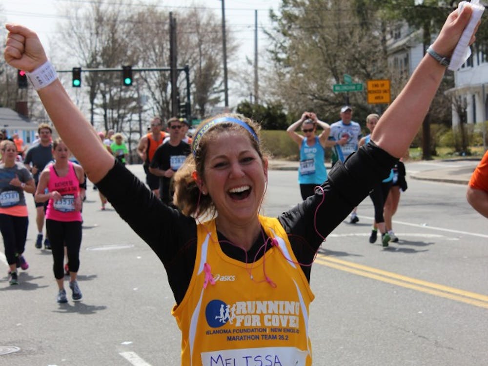 Melissa McGrath, an assistant professor of speech language pathology, was at the 25-mile mark at the 2013 Boston Marathon when a bomb went off at the finish-line. PHOTO PROVIDED BY MELISSA MCGRATH