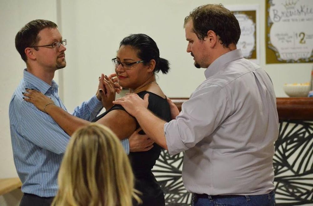 <p>Cornerstone Center for the Arts hosts the Monthly Dance Club every Saturday night. The club, created by Cornerstone's David Fennig, teaches members various styles of dance, including ballroom, tango, swing, salsa, rumba and the hustle.&nbsp;<em>Jessie Fisher // Photo Provided</em></p>