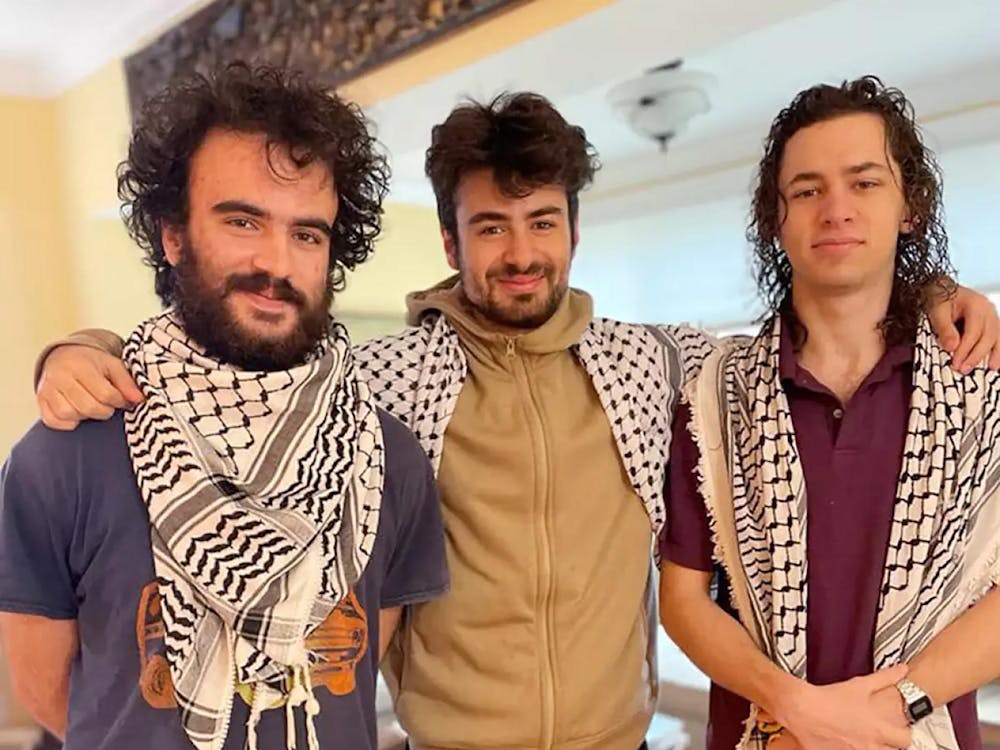 The three Palestinian college students who were shot in Vermont are Tahseen Ali Ahmad, from left, Kinnan Abdalhamid and Hisham Awartani. (Awartani family/Institute for Middle East Understanding/TNS)