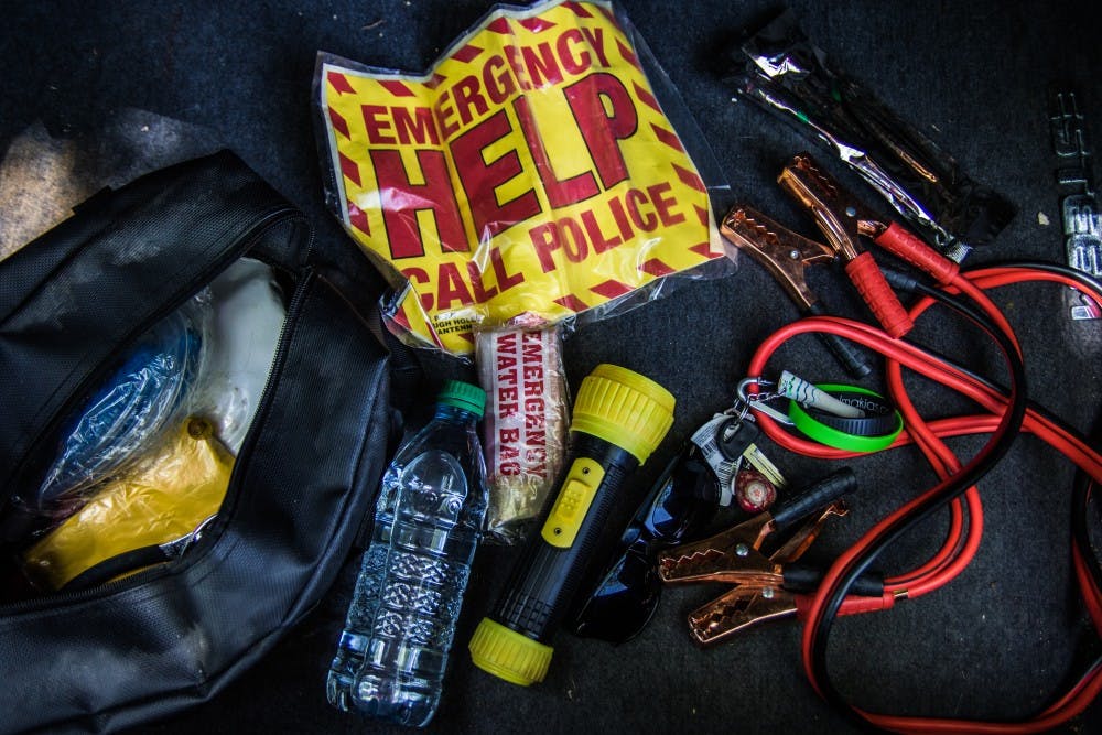 <p>Keeping jumper cables, a flashlight, and extra water in your car are just a few ways you can be prepared for an unexpected emergency this summer. <em>Reagan Allen // DN&nbsp;</em></p>