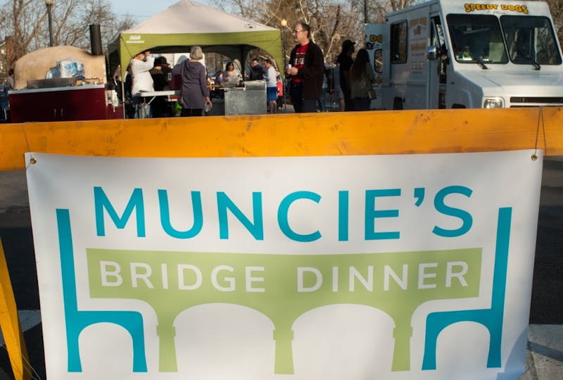 Muncie's 2nd Bridge Dinner was hosted on the Washington Street Bridge on April 26. Madeline Grosh, DN