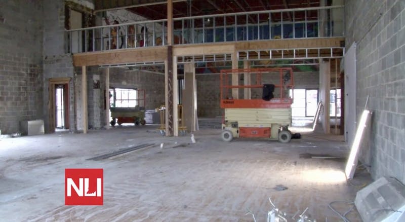 The 17,000 sq. ft. Apple Tree Child Development Center is transforming into an inflatable bounce house world. 