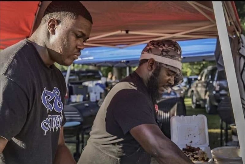 GR8 Creations owner Rece Barnes started his business with grilling corn, but has since expanded to include meat dishes and grilled potatoes. He has plans to add grilled vegetables this summer. Rece Barnes, Photo Provided