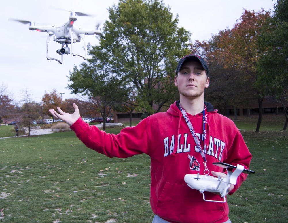 <p>Sophomore Telecommunications major Nevin Markitan filmed and produced a drone video that captures the beauty of Indiana in the fall. Teri Lightning Jr., DN</p>