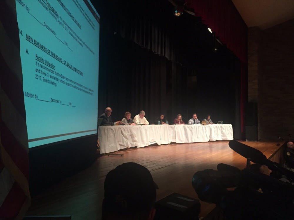 The Muncie Community School Board voted on Thursday to close three elementary schools but keep Northside Middle School open for the 2017-18 school year.&nbsp;Senate Bill 567, which would allow for a state takeover of Muncie and Gary schools, will soon be heard by a conference committee at the Indiana Statehouse and could mean the votes don't mean anything. Max Lewis // DN