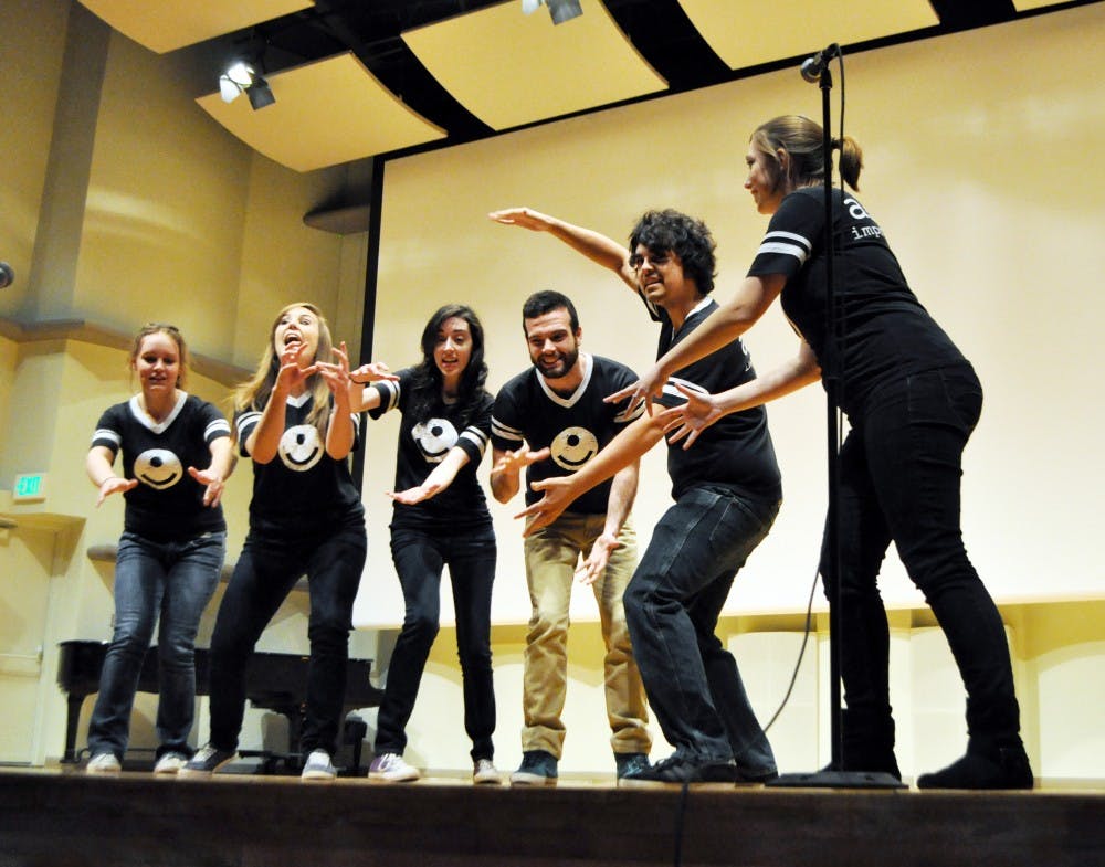 Abso, a Ball State improvisational comedy group, performs at 