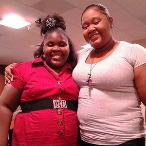 Senior Starr Garrett and Markai’la Johnson haven’t gone a week without talking since their friendship sparked through Big Brothers Big Sisters last May. PHOTO COURTESY OF BIG BROTHERS BIG SISTERS