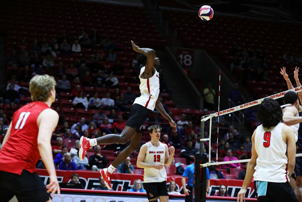 No. 13 Ball State men’s volleyball defeats No. 8 Ohio State in first match of season series