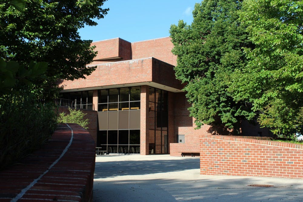<p>The Miller College of Business, the only school at Ball State to be named after an individual, is located inside Whitinger Business Building. The college is accredited by the Association to Advance Collegiate Schools of Business. <strong>Brynn Mechem, DN Photo</strong>&nbsp;</p>