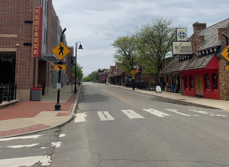 Greek's Pizzeria is one of the few restaurants in the Village staying closed to dine-in customers. The restaurant's manager, Brian Burk, said the business has stayed open through the COVID-19 lockdown offering delivery and pickup orders. Jenna Gorsage, DN