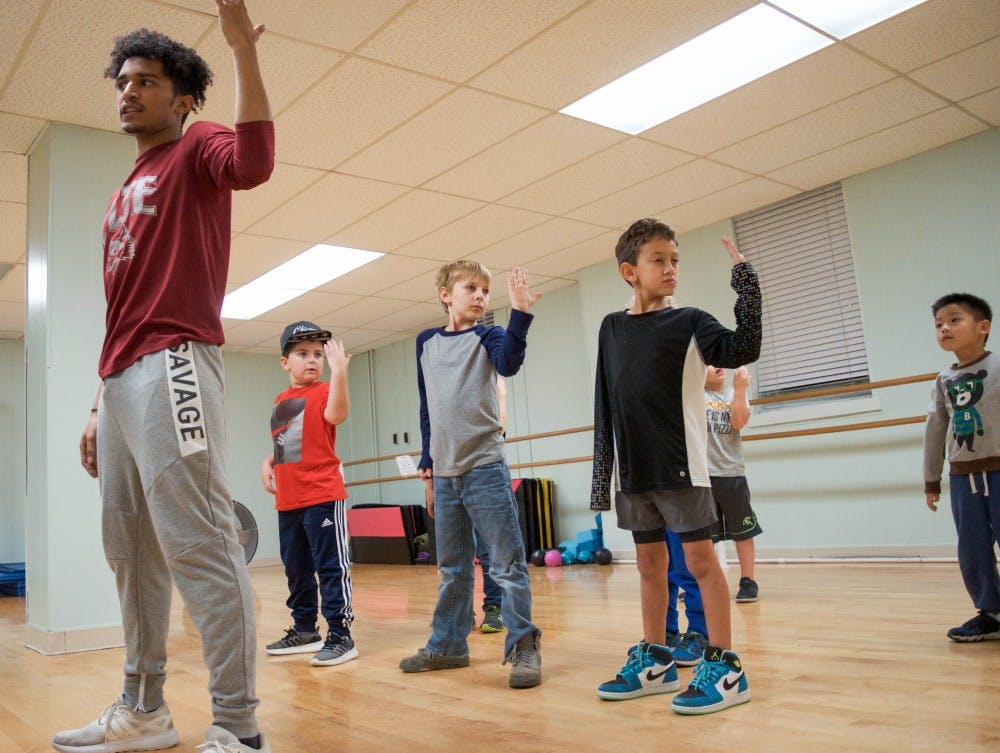 Young boys rehearse in their fall class at Cornerstone Center for the Arts Nov. 7, 2018. On Dec. 10, all classes will be showcased in a two act performance starting at 5 p.m. Jessie Fisher, Photo provided. 