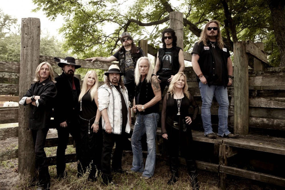 <p>Lynyrd Skynyrd, the band responsible for "Sweet Home Alabama" and "Free Bird," has produced 30 albums. It will perform at 8 p.m. Oct. 3 at John. R. Emens Auditorium.   <em>PHOTO PROVIDED BY RICKEY MEDLOCKE </em></p>