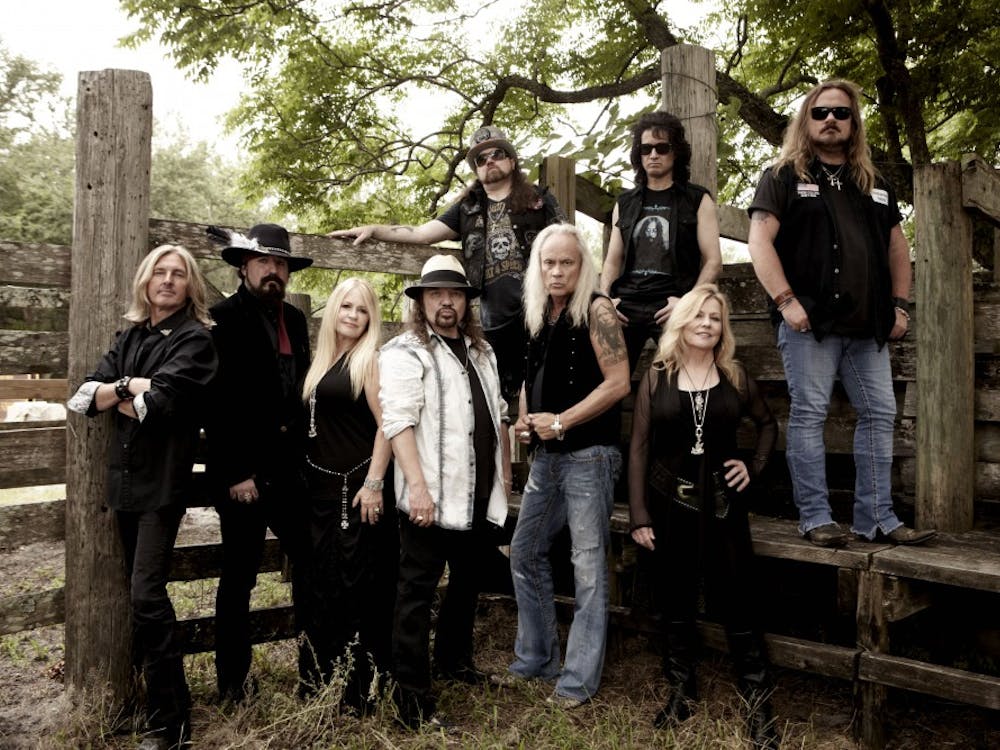 Lynyrd Skynyrd, the band responsible for "Sweet Home Alabama" and "Free Bird," has produced 30 albums. It will perform at 8 p.m. Oct. 3 at John. R. Emens Auditorium.   PHOTO PROVIDED BY RICKEY MEDLOCKE 