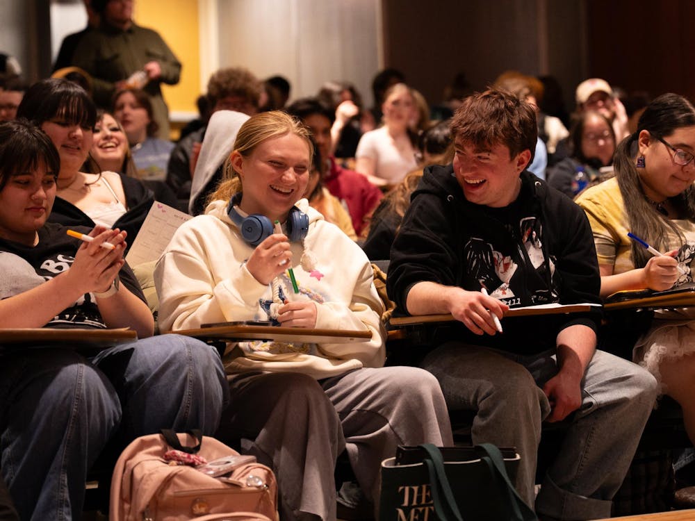 Ball State club and organization Spectrum hosts the Spectrum Sex Ed Bingo on Feb. 12 from 7-9 p.m. in the Teachers College. The bingo had questions regarding sex education and how to be have safe sex, and attendees that won bingo could choose an adult toy or item to take with them. The event had so many attendees that they ran out of bingo sheets, and there were even people standing to attend.