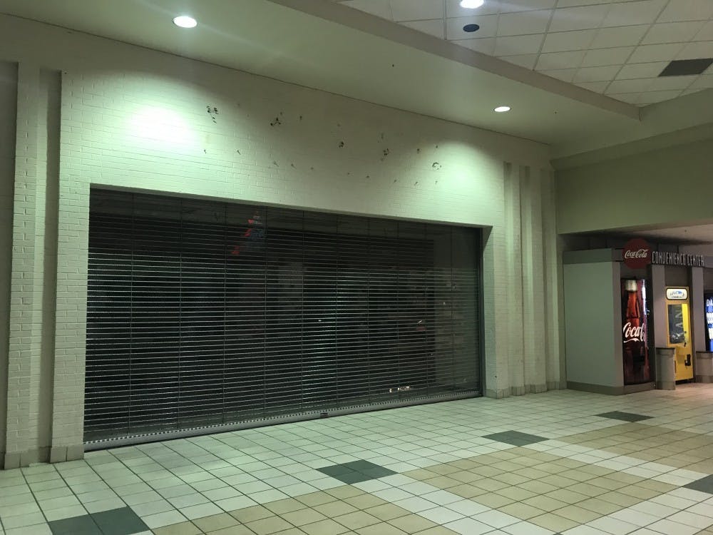 <p>Muncie Mall's empty Sears storefront that closed Aug. 31. The company filed for Chapter 11 bankruptcy Oct. 15 after several stores across the nation closed due to financial situations.<strong> Chase Martin, DN</strong></p>