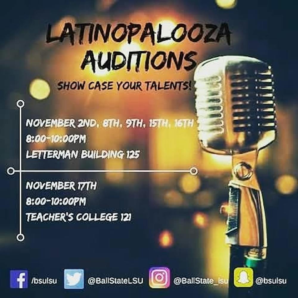<p>The&nbsp;Latinx Student Union wrapped up auditions for its&nbsp;annual Latinopalooza talent show Nov. 17. The show, which allows students to broadcast their talents, will take place in the&nbsp;L.A. Pittenger Student Center Ballroom Jan. 20, during Unity Week.&nbsp;<i style="font-size: 14px;">LSU Facebook // Photo Courtesy</i></p>