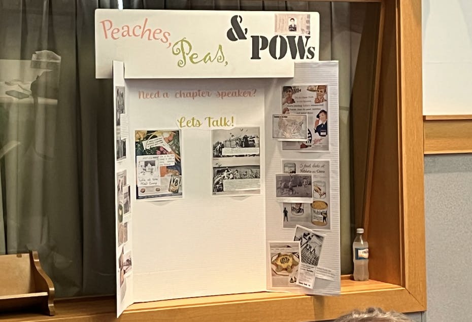 A poster for the event tells the story of how prisoners of war contributed to Indiana’s agriculture.