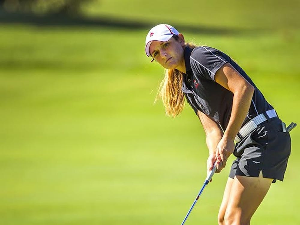 Senior Allison Lindley led all individual statistics for the Ball State women's golf team and&nbsp;hopes to carry the momentum she built last season to this season. The golf&nbsp;team will head to Illinois State University this weekend to compete in the annual Redbird Invitational. Ball State Athletics // Photo Provided&nbsp;