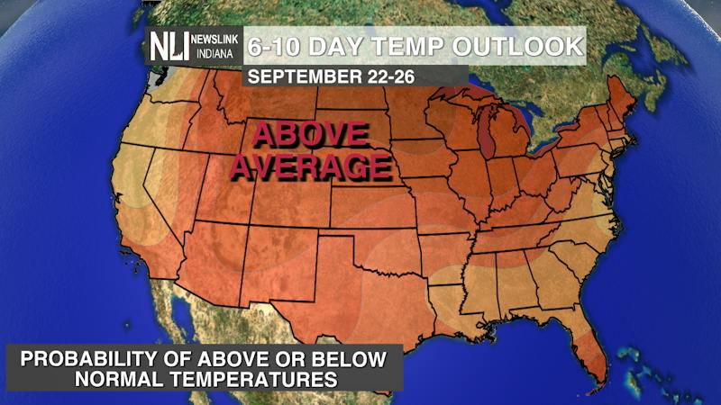 Continuing above average temperatures with chances of weekend rain ...