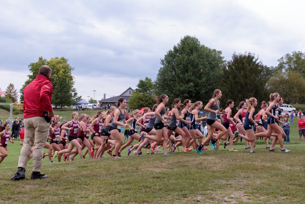 Butler hosts the Butler Twilight cross country meet at Northview Church on Sept. 1, in Carmel, IN. The Cardinals placed third with a total score of 55. Kyle Crawford, DN