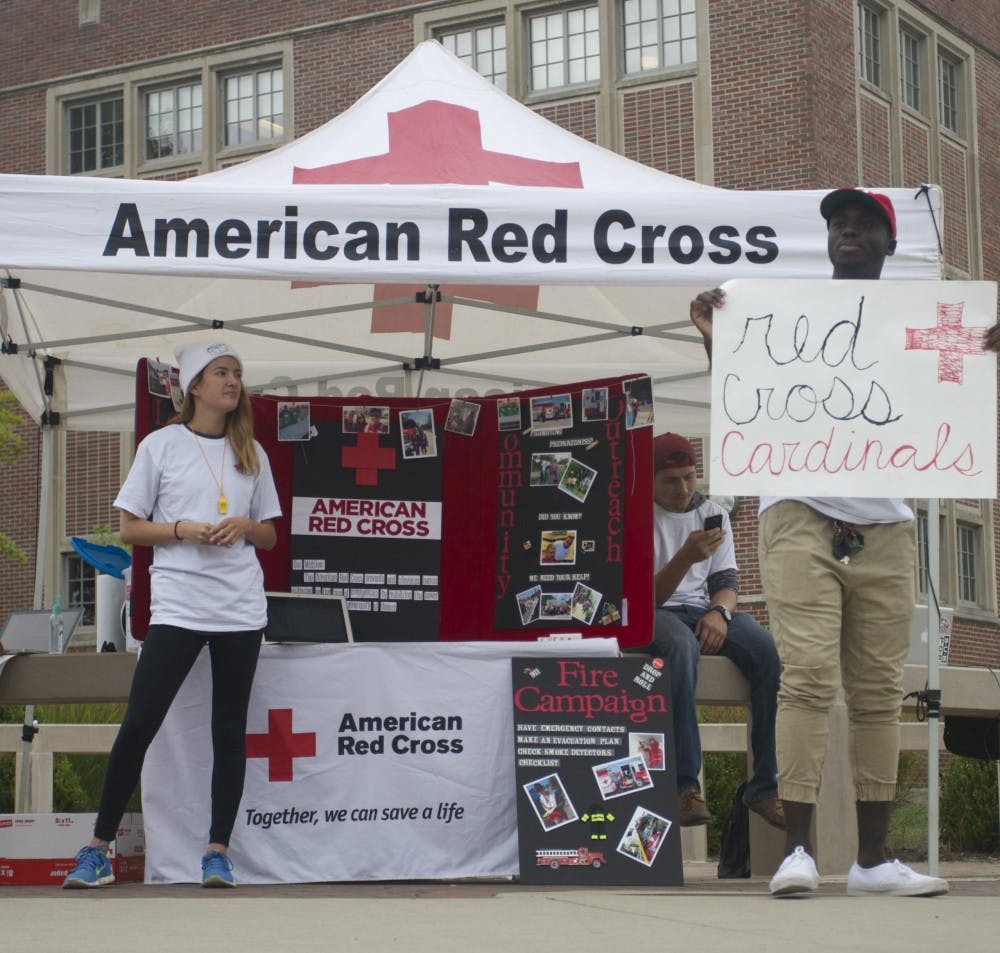 Red Cross Cardinals is the Ball State chapter of the American Red Cross. The group works to bridge to gap between campus and the community, and host community outreach programs. PHOTO PROVIDED BY DANIELLE FRANKO