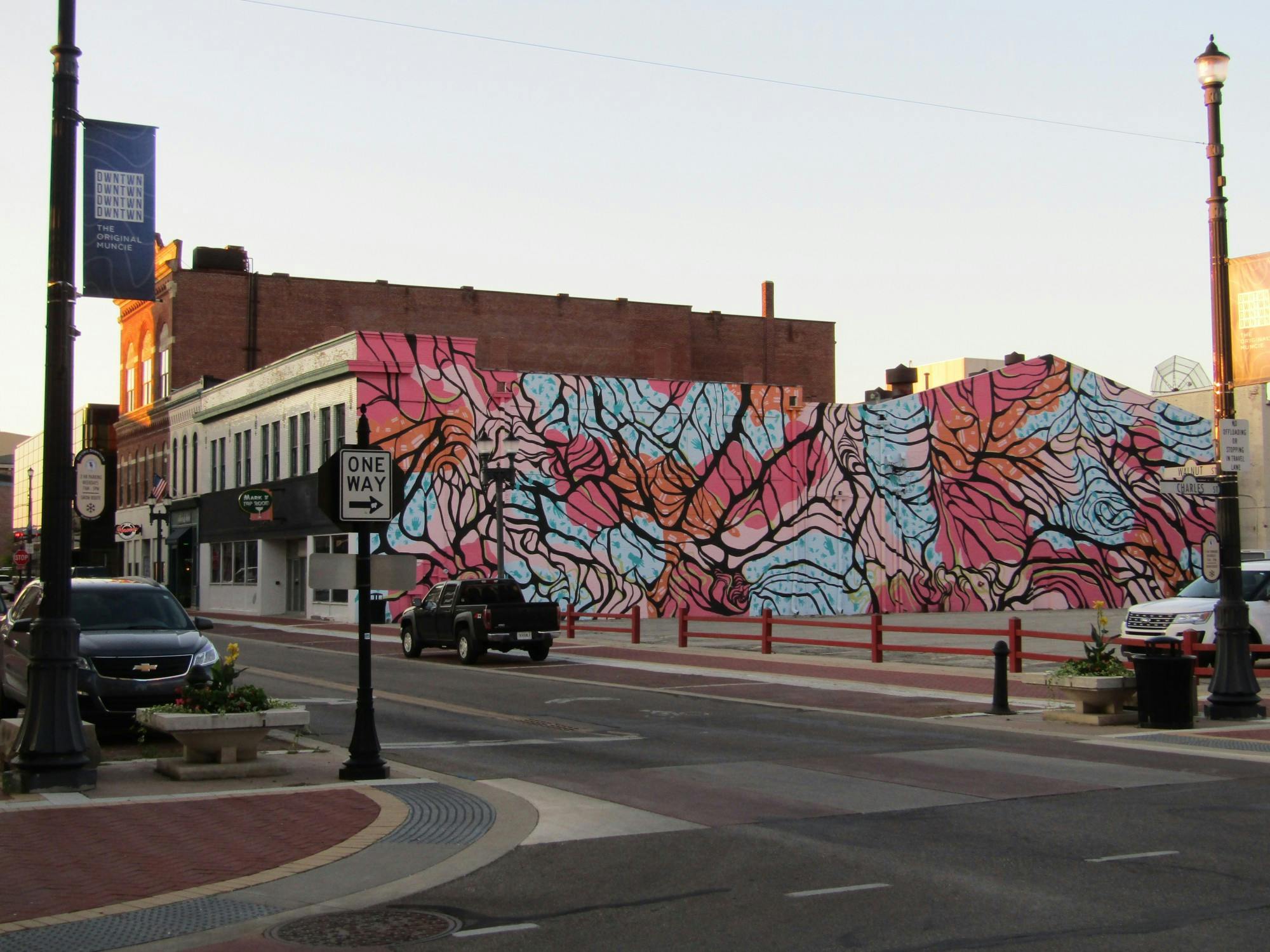 A series of photos taken July 12-13, 2022, feature art in downtown Muncie, Indiana. Some photos include art that showcase love for the Muncie area and some simply show art itself. (Kyle Smedley/DN)