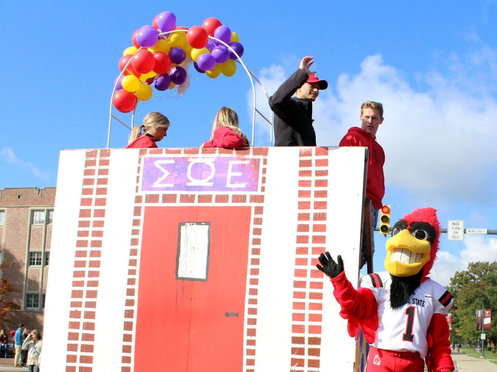 Ball State hosted a special parade to commemorate the end of Fall 2021's Homecoming week. Savannah Baird, Byte
