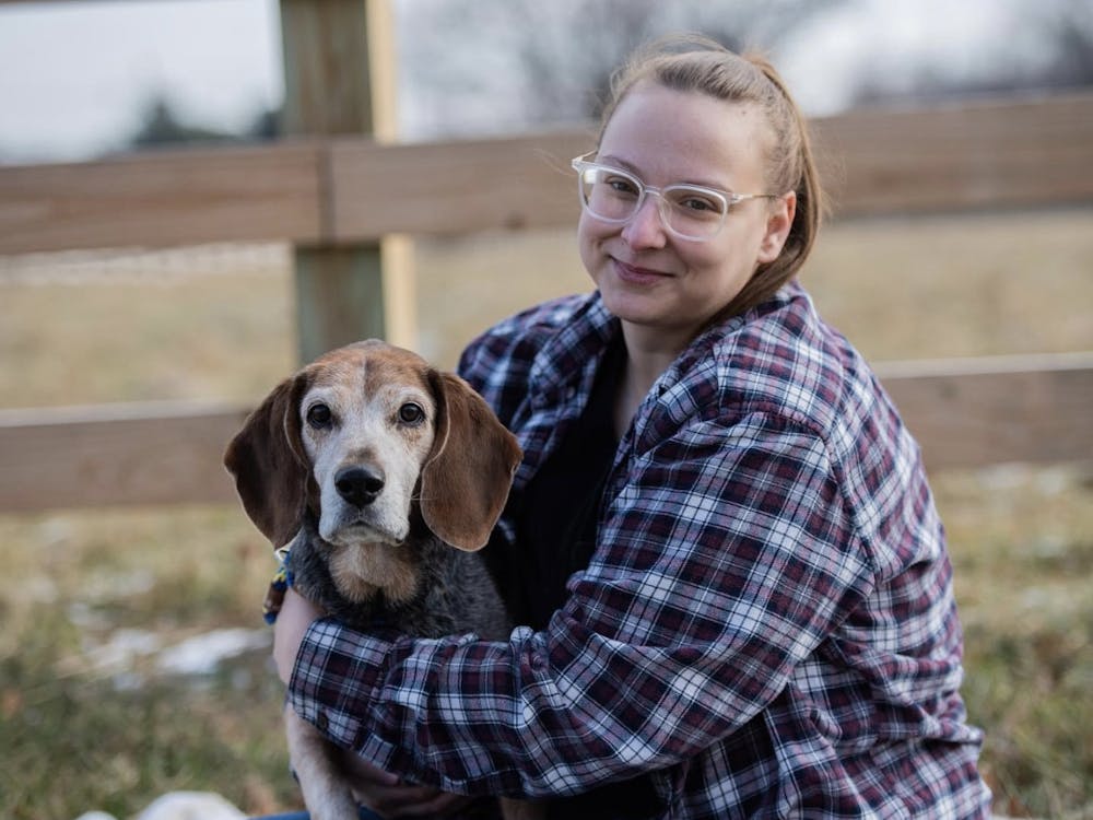 Megan and her dog PJ from AN Photo co. rainbow bridge photoshoot before he passed away.