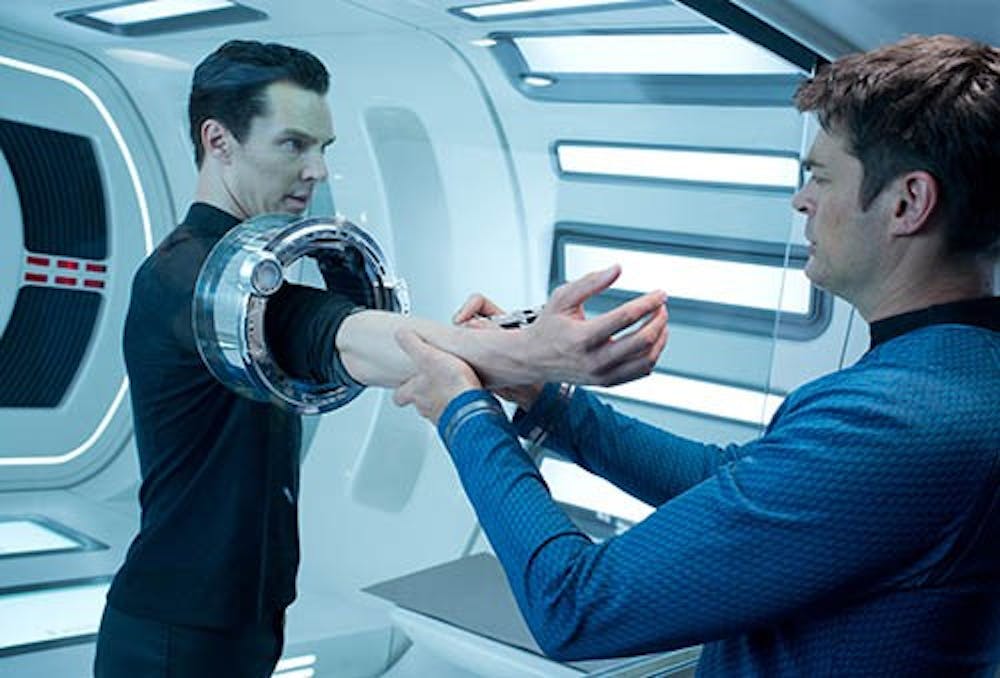 Benedict Cumberbatch and Karl Urban star in "Star Trek Into Darkness." MCT PHOTO
